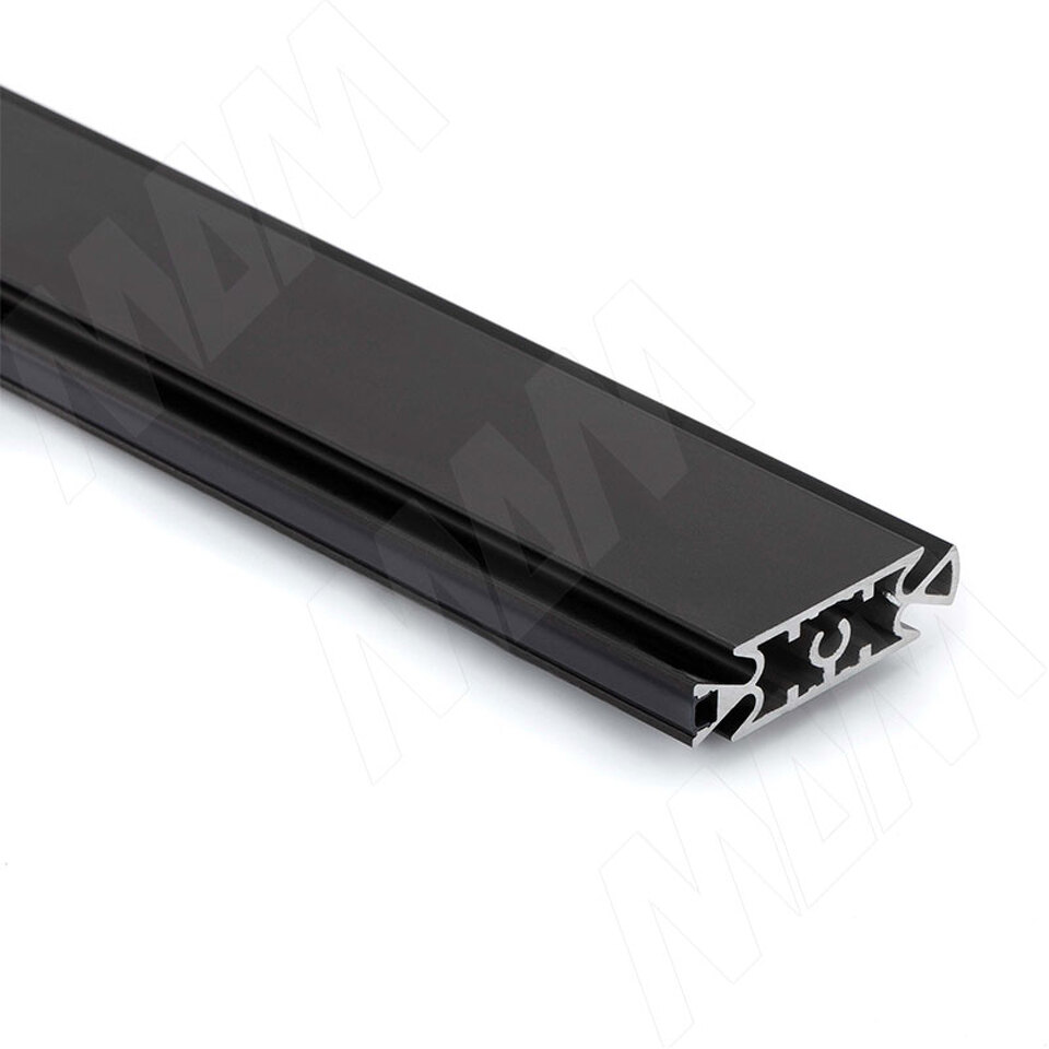 Фото №4  PULSE SLIM Несущий профиль под светодиодную ленту, черный (анод), L-3000 мм (SL3520PR-BL)