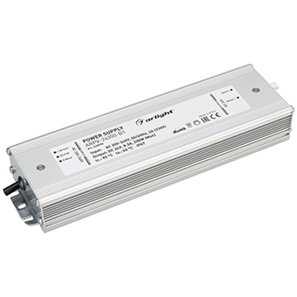 Фото №1  Arlight Блок питания ARPV-24200-B1 (24V, 8,3A, 200W) ( IP67 Металл, 3 года)