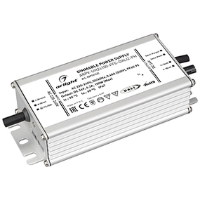 Фото Arlight Блок питания ARPV-UH24100-PFC-DALI2-PH (24V, 4.2A, 100W) ( IP67 Металл, 7 лет)