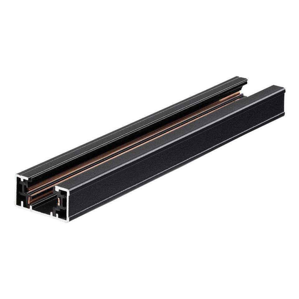 Фото №2  NOVOTECH 135003 PORT NT18 208 черный Однофазный трехжильный шинопровод с токопроводом и заглушкой, 2м IP20 220V