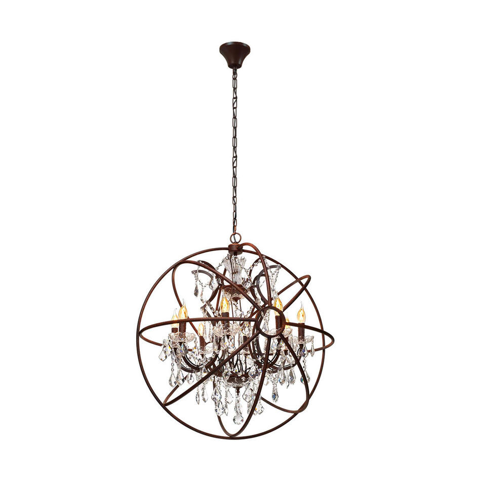 Фото №4  Люстра LOFT1897/8 Подвесная люстра LOFT IT Foucaults orb crystal