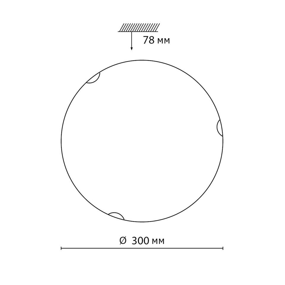Фото №6  SONEX 7602/BL SNOK SN 000 Светильник стекло/белое/золото LED 24Вт 4000K D300 IP20 AMMONITE