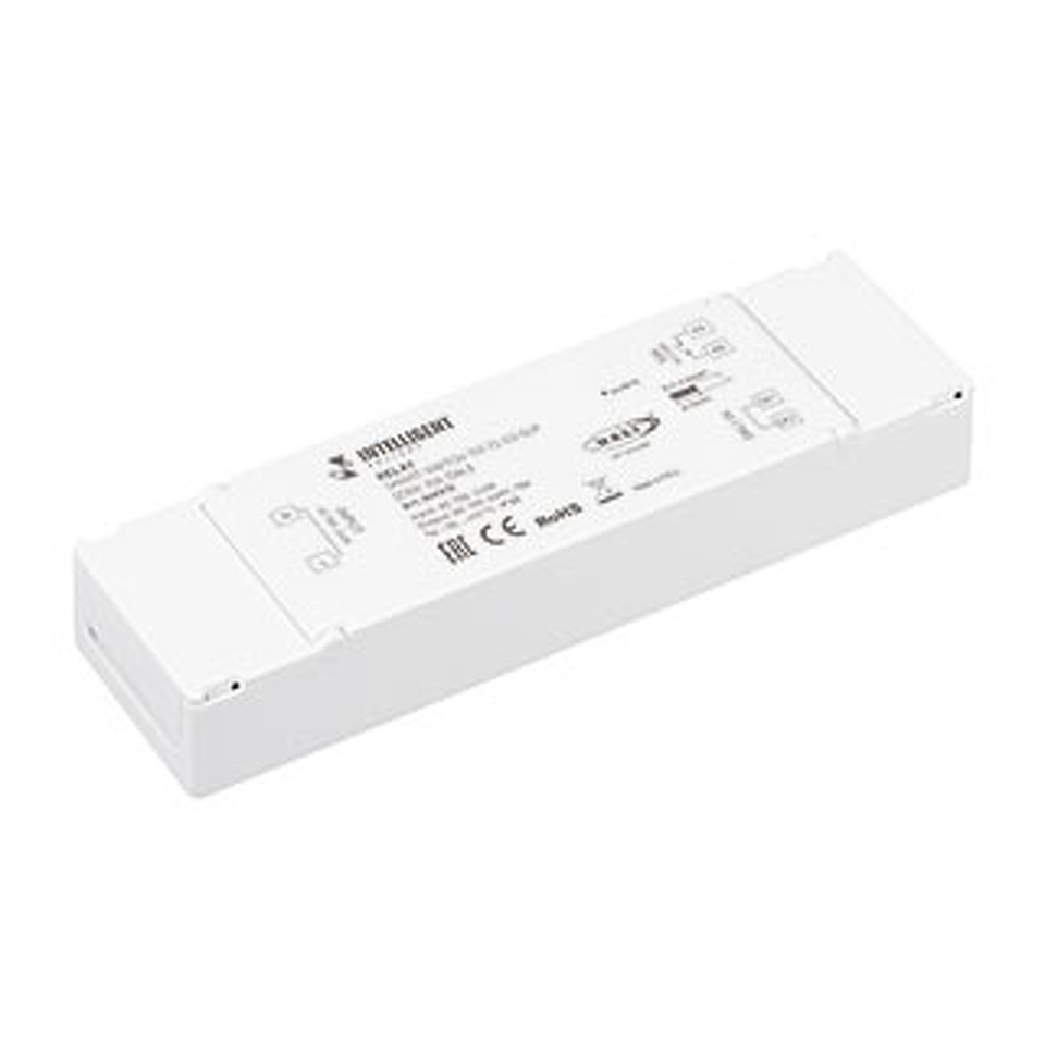 Фото №1  IARL INTELLIGENT ARLIGHT Релейный модуль SMART-SWITCH-701-72-D2-SUF (230V, 10A, DALI) ( IP20 Пластик, 5 лет)