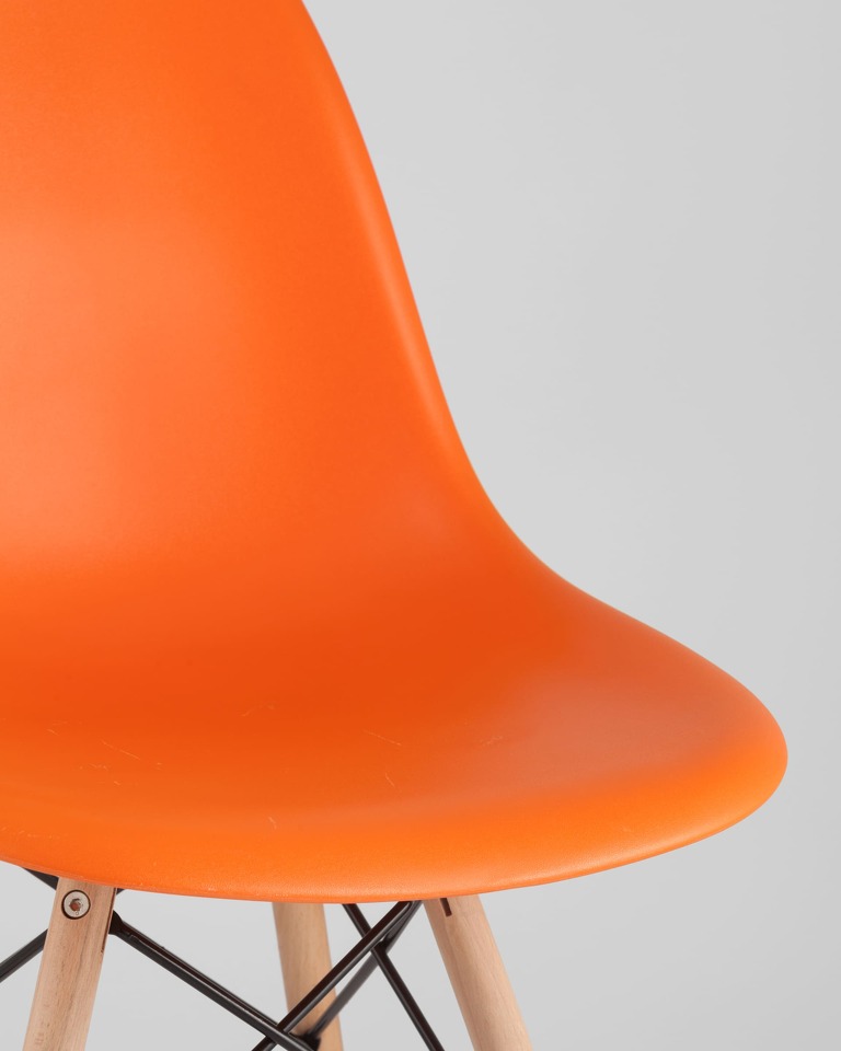 Фото №10  Стул Eames DSW оранжевый x4