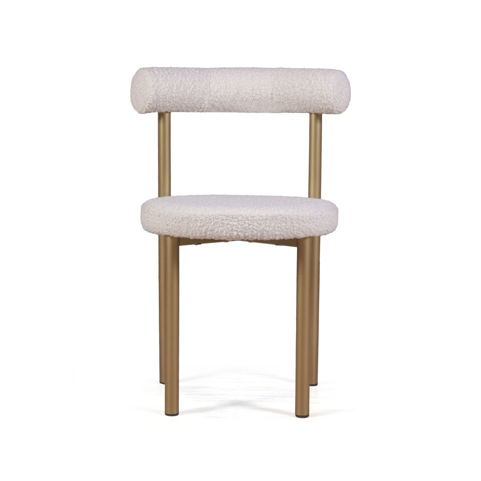 Фото №9  Top concept Стул Бигги, букле Turin ivory / опоры золото