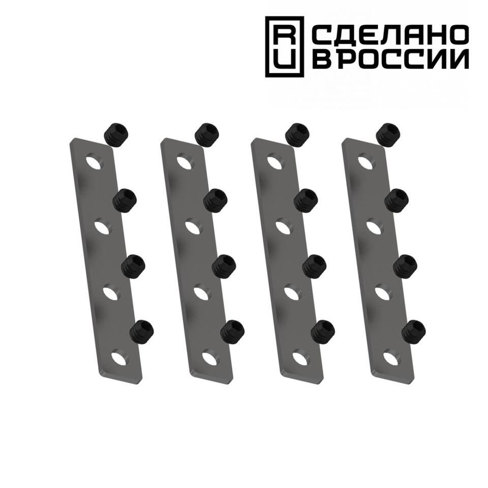 Фото №3  NOVOTECH 135133 NT21 123 черный Соединитель прямой внутренний для арт 135129-135130; 135179-135180; 135189-135192 (4 шт. в комплекте) FLUM