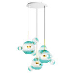 Превью фото №1  Подвесной светильник 2027-D3 Blue Подвесной светильник LOFT IT Bolle