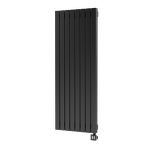 Превью фото №2  Радиатор Warmmet Power 60VE длина 1500 мм секций 8 цвет черный тип подключения: нижнее левое