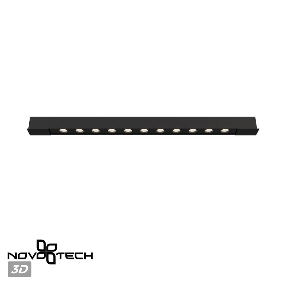 Фото №7  NOVOTECH 359511 SHINO NT24 126 черный Трековый светильник для низковольт. шинопровода арт.135179-135180 IP20 LED 12W 48V 3000K 580Лм FLUM