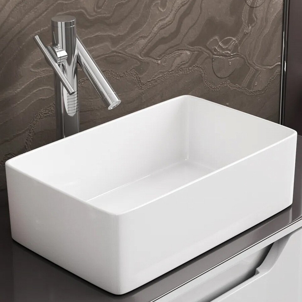Фото №15  Раковина Teymi Раковина Helmi Mini 38 artceramic, накладная,  белая T50304