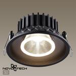 Превью фото №1  NOVOTECH 358790 SPOT NT21 468 черный Светильник встраиваемый светодиодный IP20 LED 15W 4000K 1600Лм 110-265V BIND