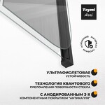 Превью фото №2  Teymi Шторка на ванну Anni 100х140, прозрачное стекло,профиль- черный матовый T00280