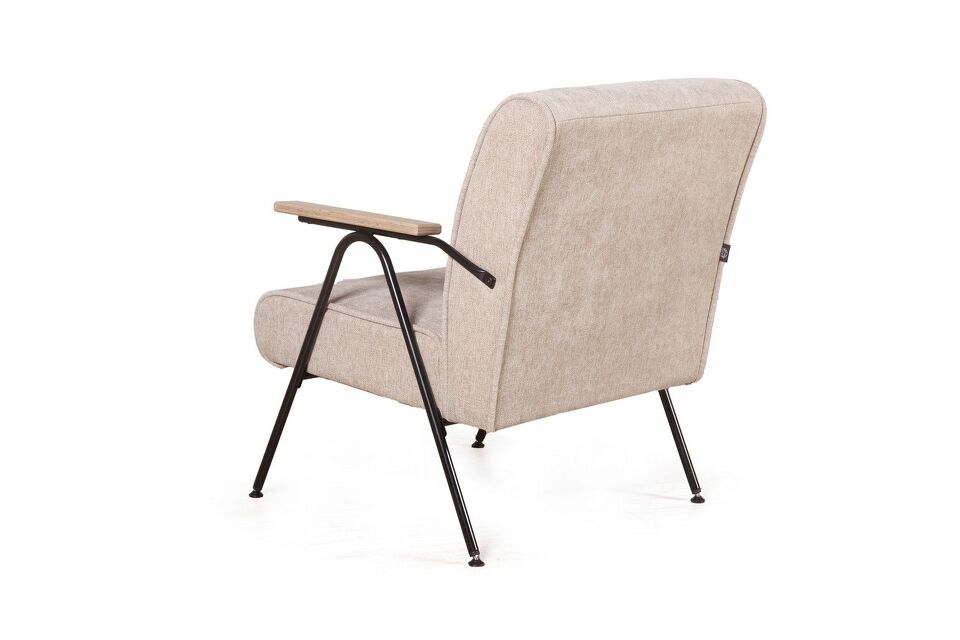 Фото №8  Кресло Top concept Кресло Энди с деревянными подлокотниками, шенилл Shantal beige