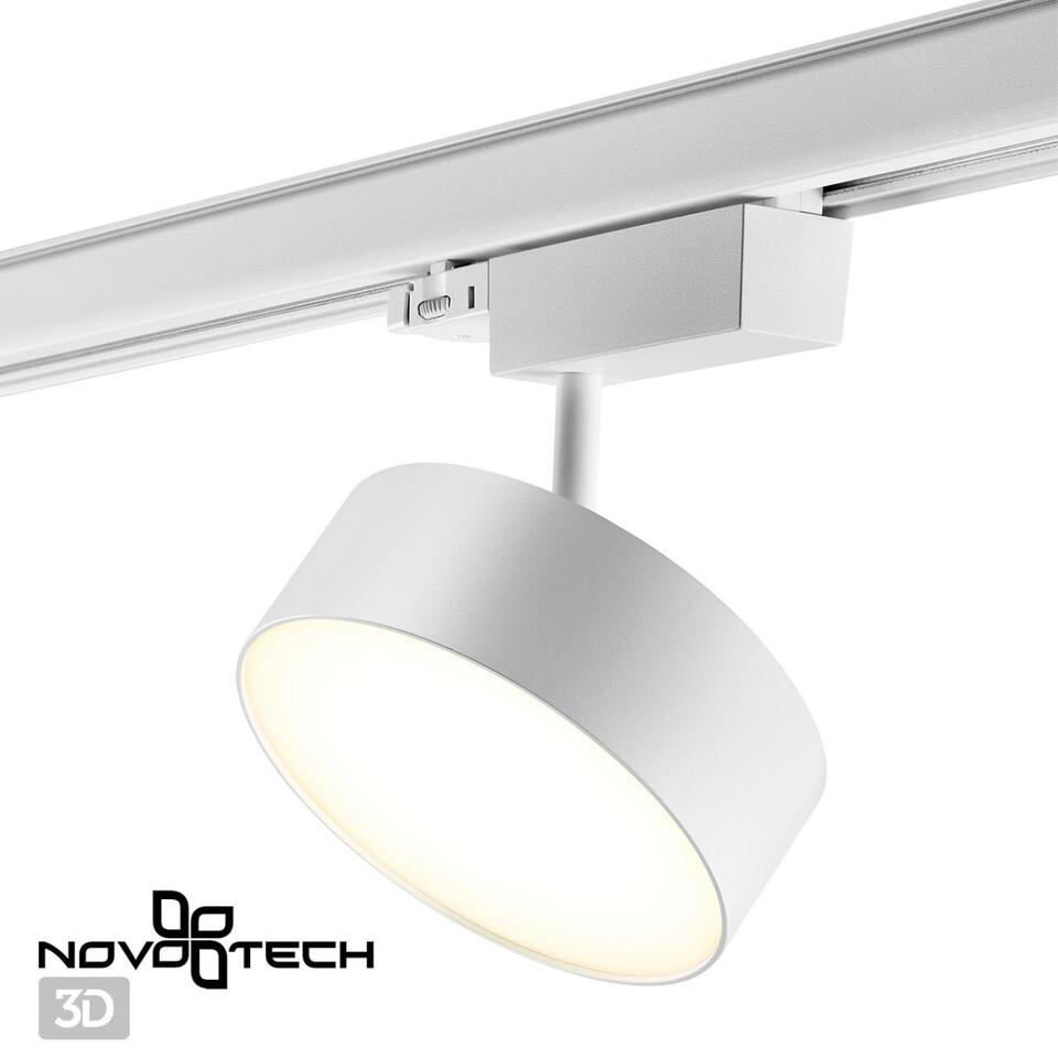 Фото №5  NOVOTECH 358758 PORT NT21 269 белый Трехфазный трековый светодиодный светильник IP20 LED 24W 4000K 2100Лм 100-265V PROMETA