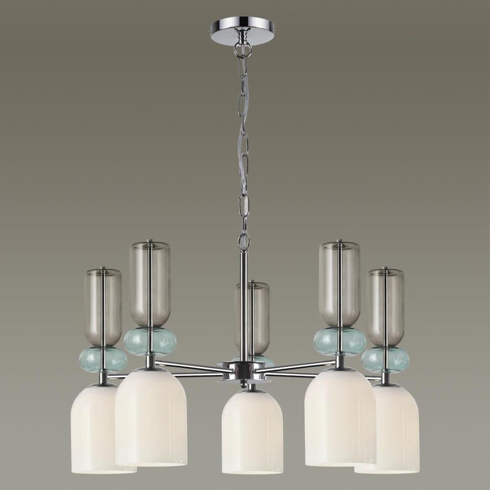 Фото №4  Люстра LUMION 5235/5 MODERNI LN26 151 хром Люстра E27 5*40W 220V GILLIAN