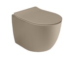 Превью фото №1  Унитаз 40375R Althea Cover Rimless Plus+Ton унитаз подвесной 52x36 см  Матовый  капучино Plus-Ton®