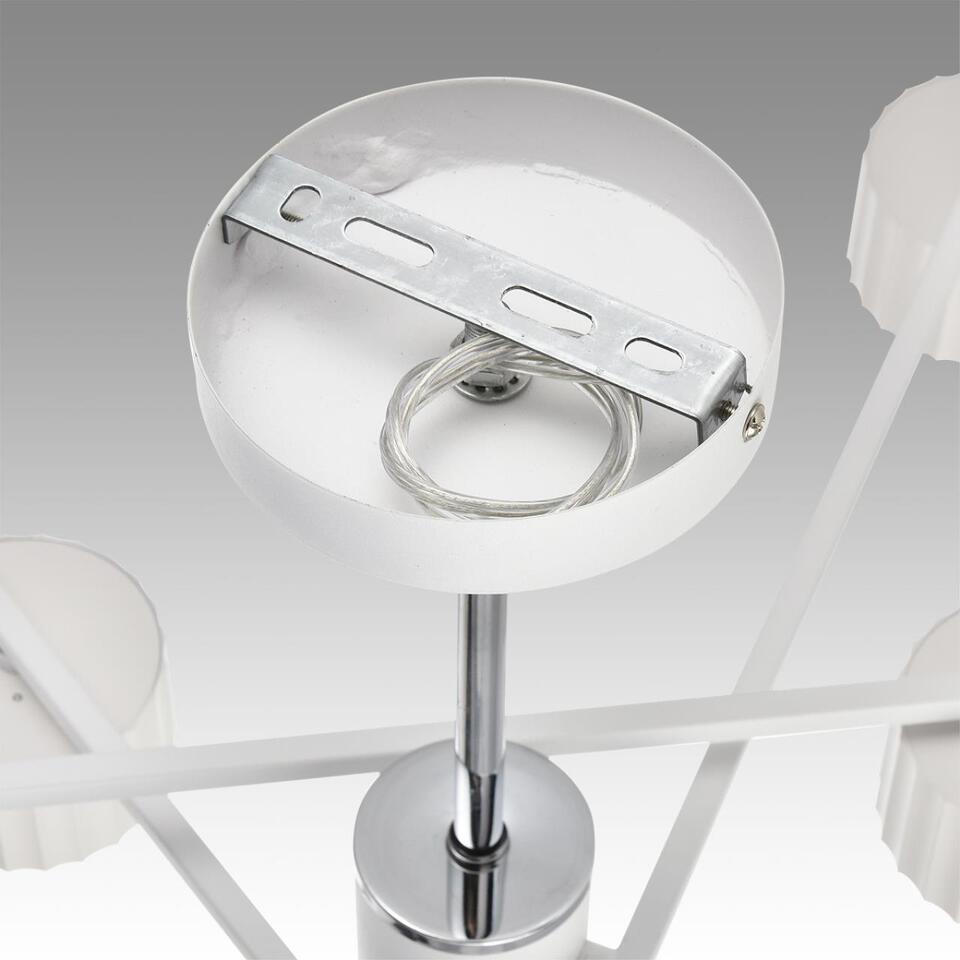Фото №11  Люстра LUMION 8241/6C COMFI LN26 244 белый/хром, металл Люстра потолочная LED GX53 6*7W 220V KARINA