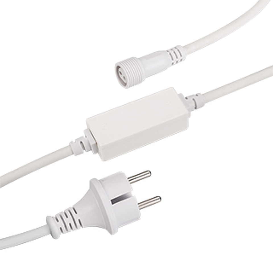 Фото №1  Ardecoled Шнур питания ARD-PRO-STD-1.5M White (230V, 1.6A) ( Закрытый)