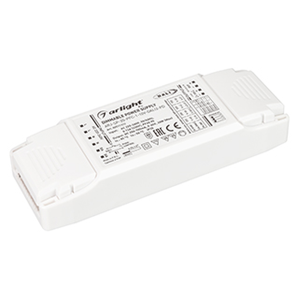 Фото №1  Arlight Блок питания ARJ-SP-20-PFC-1-10V-DALI2-PD (20W, 250-700mA) ( IP20 Пластик, 5 лет)