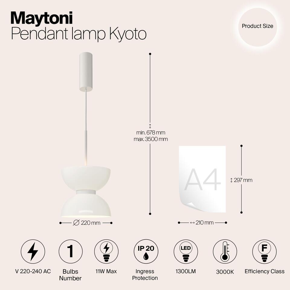 Фото №12  Подвесной светильник Подвесной светильник Maytoni MOD178PL-L11W3K