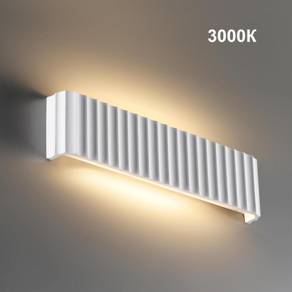 Фото №10  NOVOTECH 359402 OVER NT24 608 белый гипс Светильник настенный с переключателем цв.температуры IP20 LED 12W 200V 3000/4000/6000K YESO