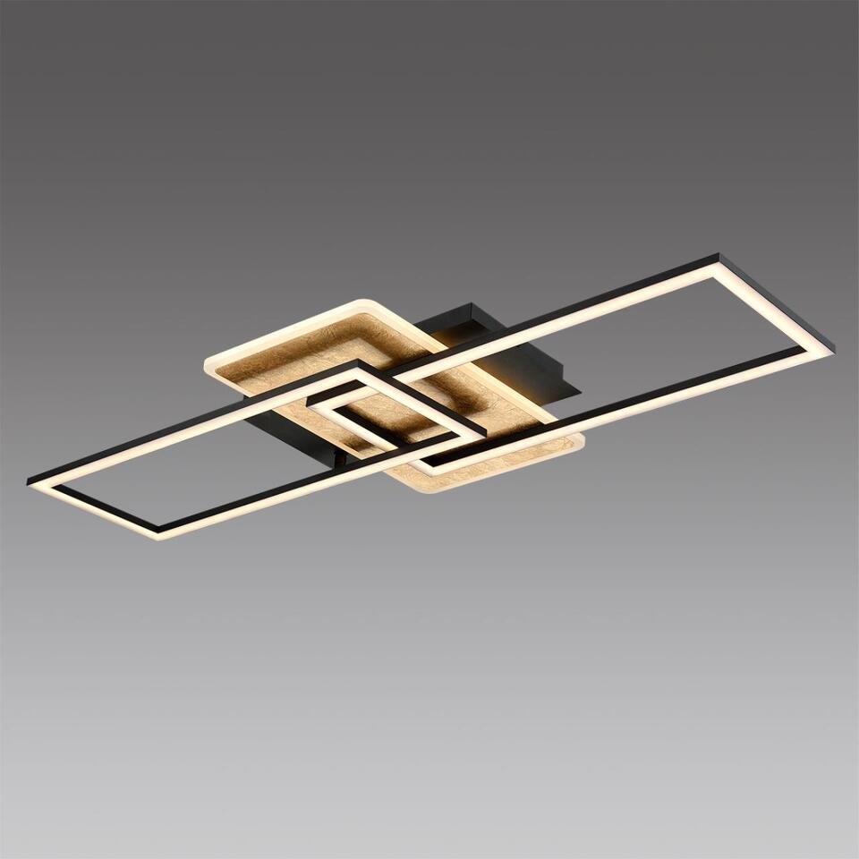Фото №8  LUMION 8021/90CL LEDIO LN24 000 черный/золотой, металл/акрил Потолочный светильник LED 90W  3000/4000/6500К 220V GOLDY