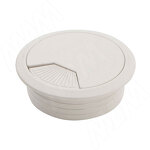 Превью фото №1  PULSE Заглушка кабель-канала, пластиковая, круглая, d=60 мм, серая (RTK008G)