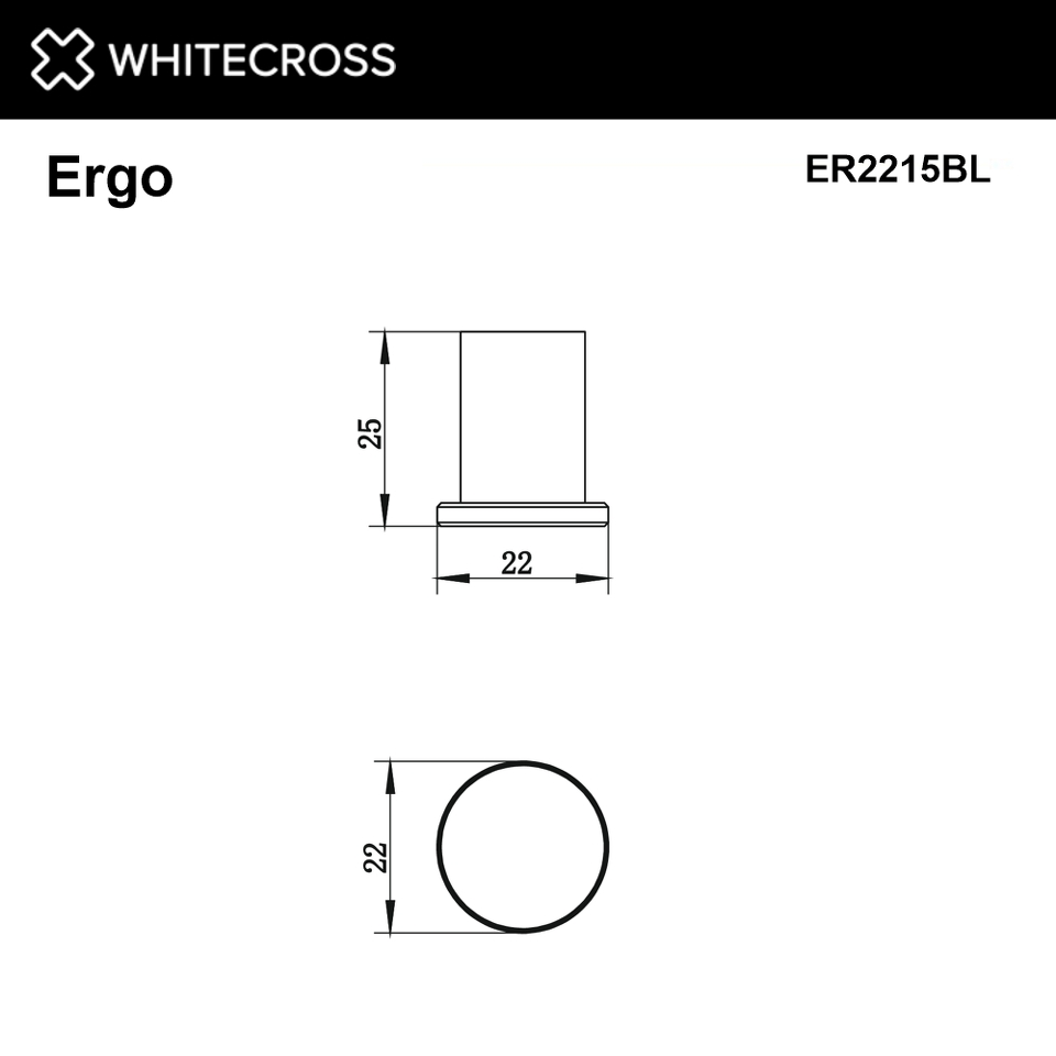 Фото №2  Крючок WHITECROSS Ergo ER2215BL (черный мат)