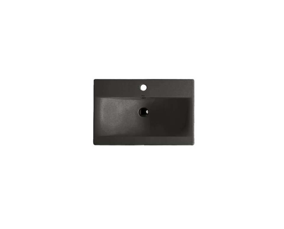 Фото №7  Раковина 30383 Althea Clever подвесная раковина 60x39 см.  Матовый черный Plus-Ton®