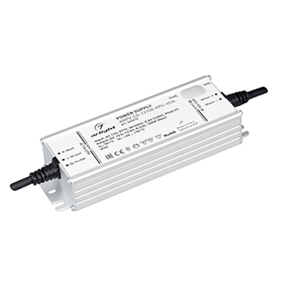 Фото №1  Arlight Блок питания ARPV-LG-12100-PFC-VCA (10.5-13.5V, 8.33A, 100W) ( IP65 Металл, 5 лет)