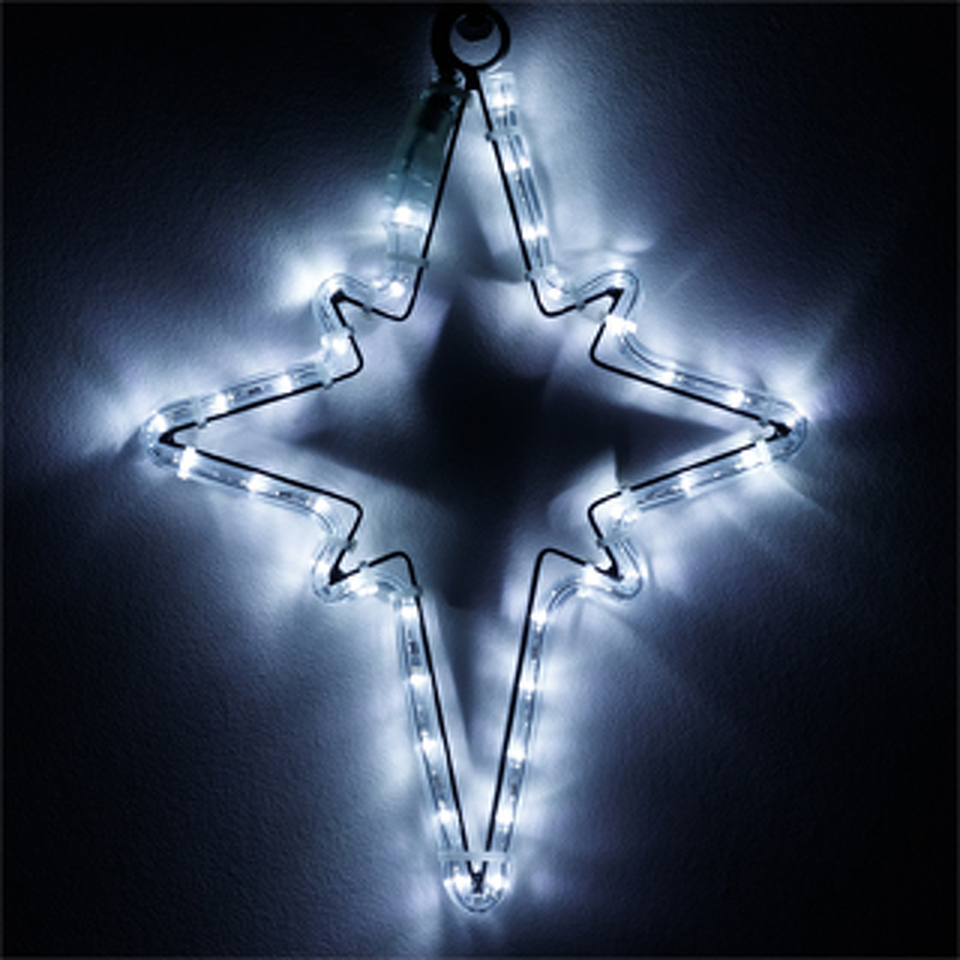 Фото №1  Ardecoled Фигура cветодиодная ARD-STAR-M3-380x250-36LED White (230V, 2.5W) ( IP65)