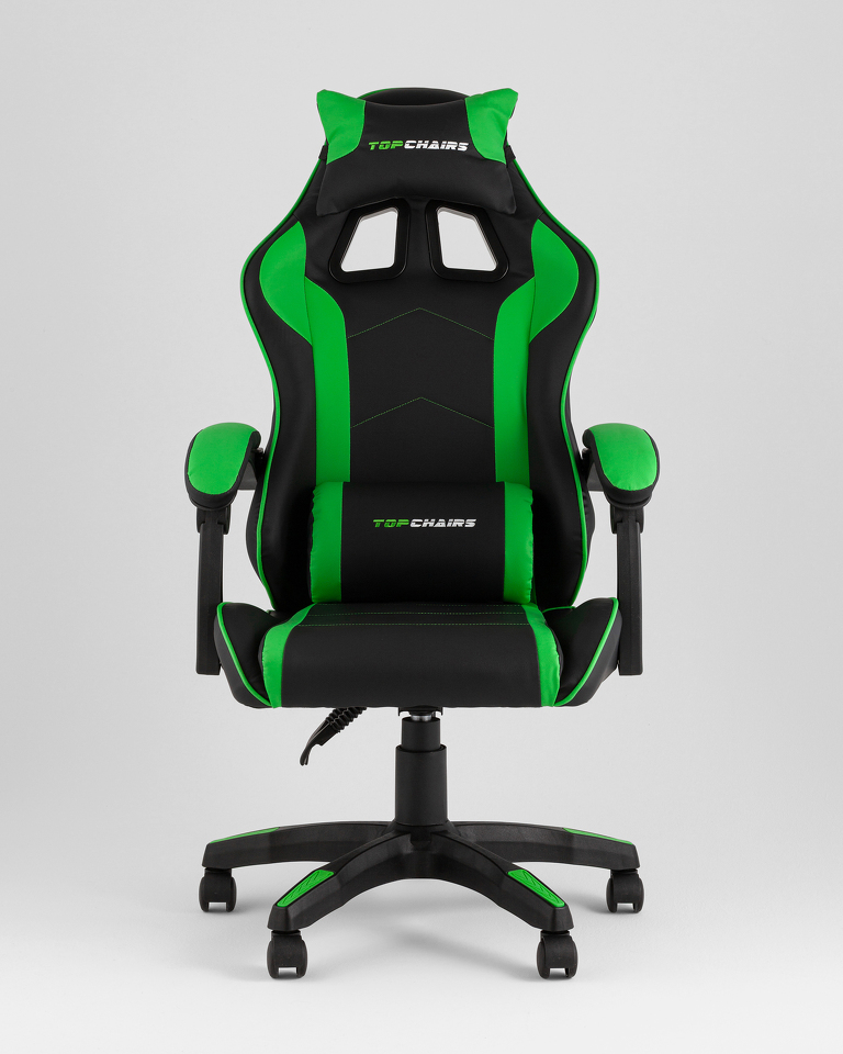 Фото №10  Кресло спортивное TopChairs Shadow черно-зеленый