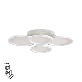 Фото LUMION 8380/95CL LEDIO LN26 000 белый, металл/акрил Умная люстра потолочная с ПДУ и голосовым управлением LED 95W 3000-6500К 220V ALIS SMART