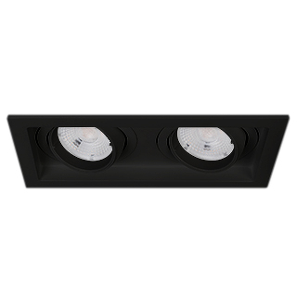 Фото №1  Arlight Светильник MS-VORTEX-BUILT-S170x90-2x12W Warm3000 (BK-BK, 20 deg, 230V) ( IP20 Металл, 5 лет)