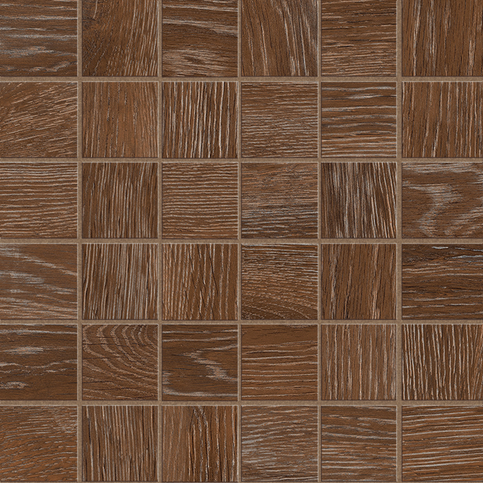 Фото №1  Мозаика ASCOT Мозаика MIX STEAM WORK CHERRY ( 36 pz ) 30X30
