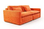 Превью фото №4  Диван Top concept Айленд диван рогожка оранжевый