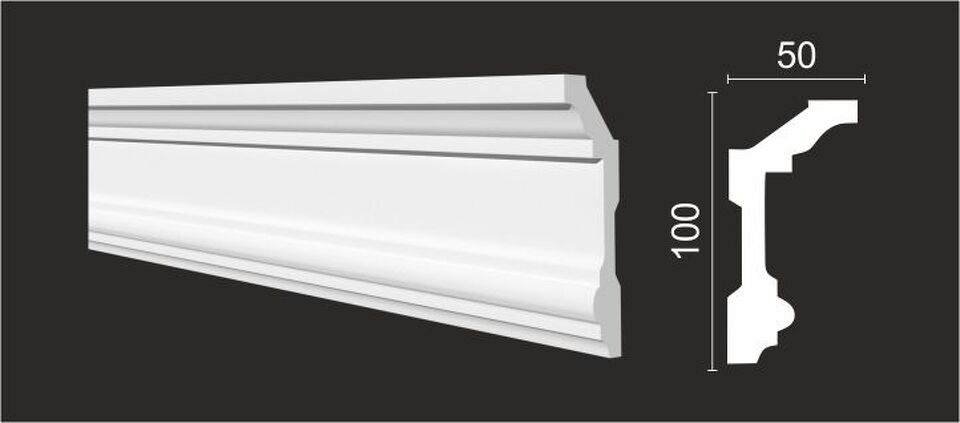 Фото №3  Карниз Decor-dizayn DD503/Карниз (100х50x2000мм)/10, шт