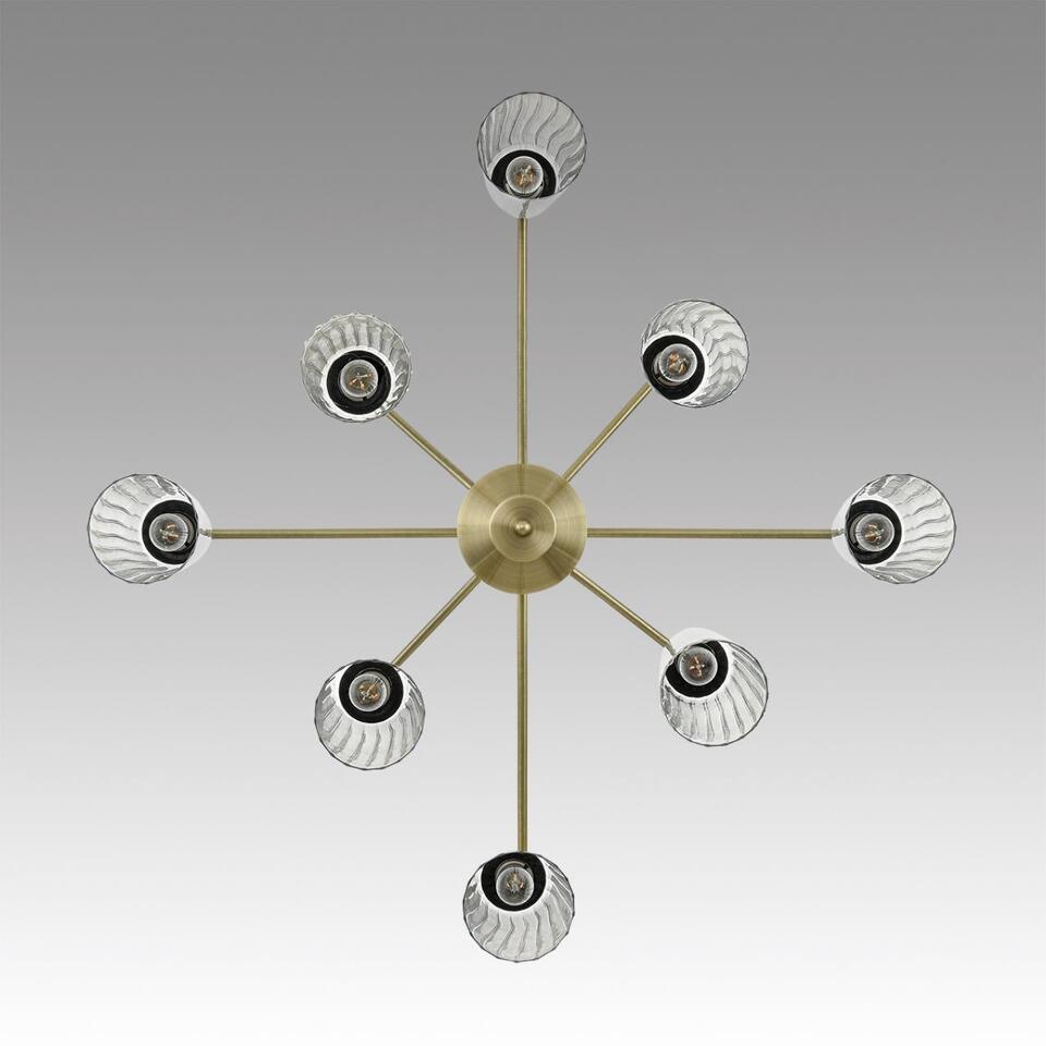 Фото №9  Люстра LUMION 6584/8C MODERNI LN25 000 бронза/прозрачный, металл/стекло Люстра потолочная E14 8*40W 220V DOLIANA