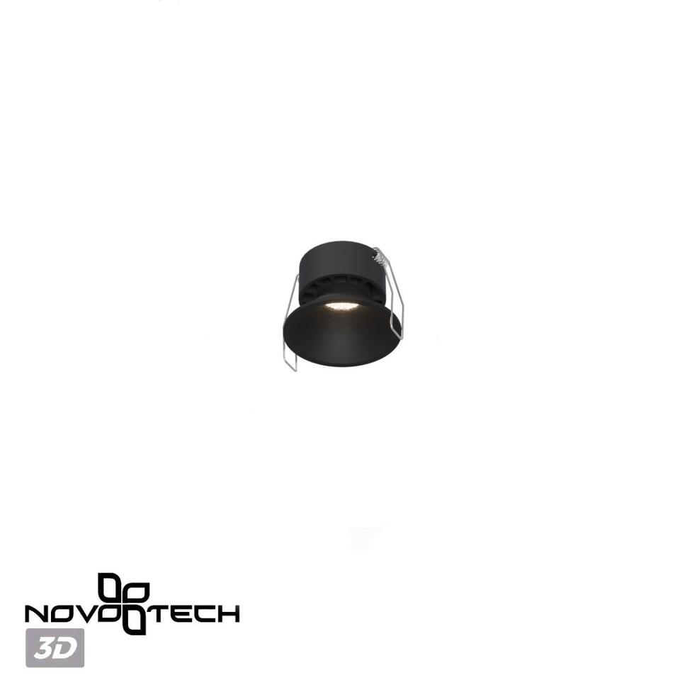 Фото №9  NOVOTECH 359849 WIR NT25 506 черный Светильник встраиваемый с переключателем цв. температуры IP20 LED 7W 220-240V 2700К\3200К\4000К NOVA