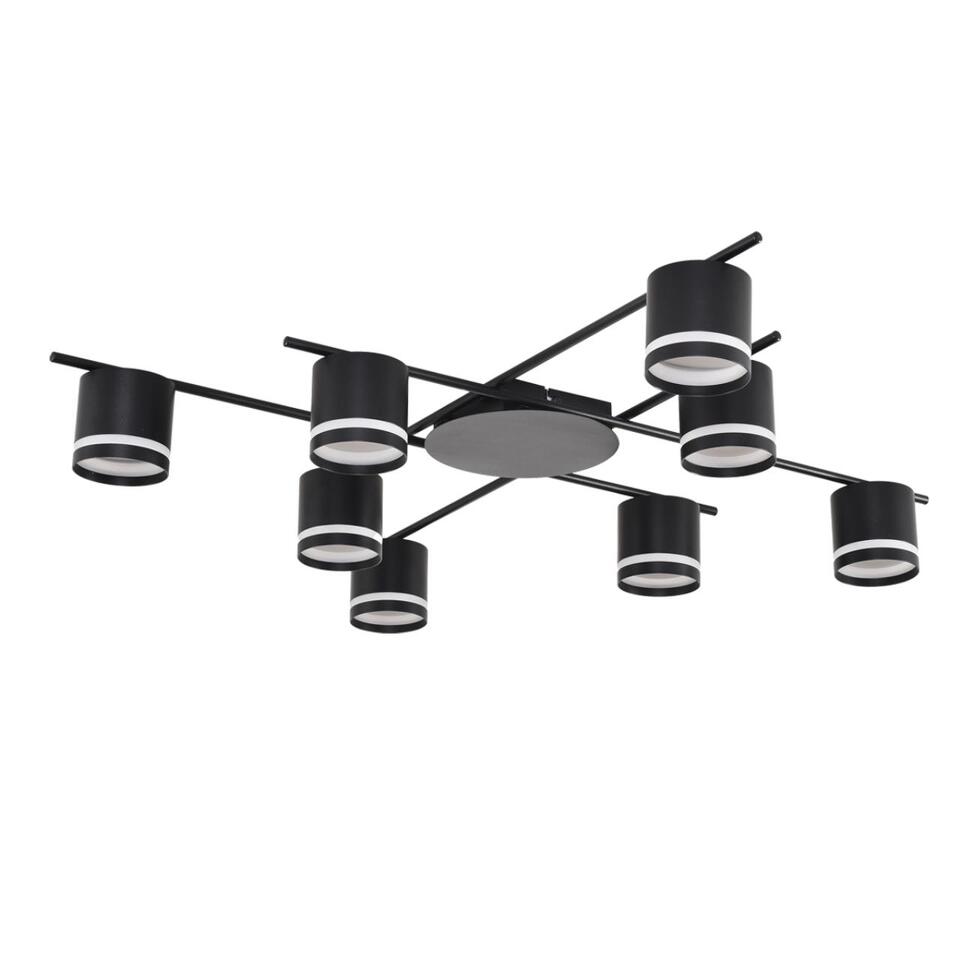 Фото №7  LUMION 8362/8C COMFI LN 000 черный, металл/акрил Светильник потолочный GX53 LED 8*7W 220V BERTY