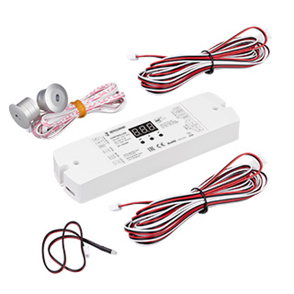 Фото №1  IARL INTELLIGENT ARLIGHT Контроллер лестничный SMART-SPI-302-62-SH-SUF (12-24V, Stair) ( IP20 Пластик, 5 лет)