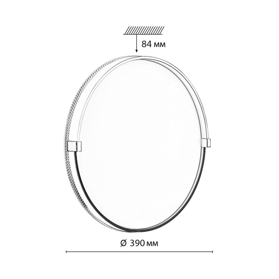 Фото №6  SONEX 7646/DL PALE SN 189 Светильник пластик/белый/золотой LED 48Вт 4000К D390 IP43 OLIDI WHITE