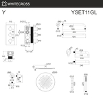 Превью фото №3  Термостатическая система для ванны скрытого монтажа WHITECROSS Y YSET11GL (золото)