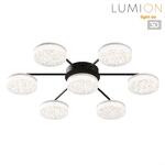 Превью фото №1  Люстра LUMION 8236/7CL LEDIO LN25 000 черный, металл/акрил Люстра потолочная с ПДУ LED 90W 3000-6000К 220V DIDANA