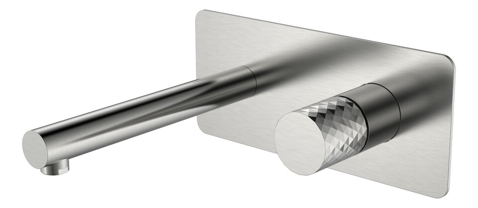 Фото №2  Boheme Смеситель STICK из стены Nikel Brush DIAMOND