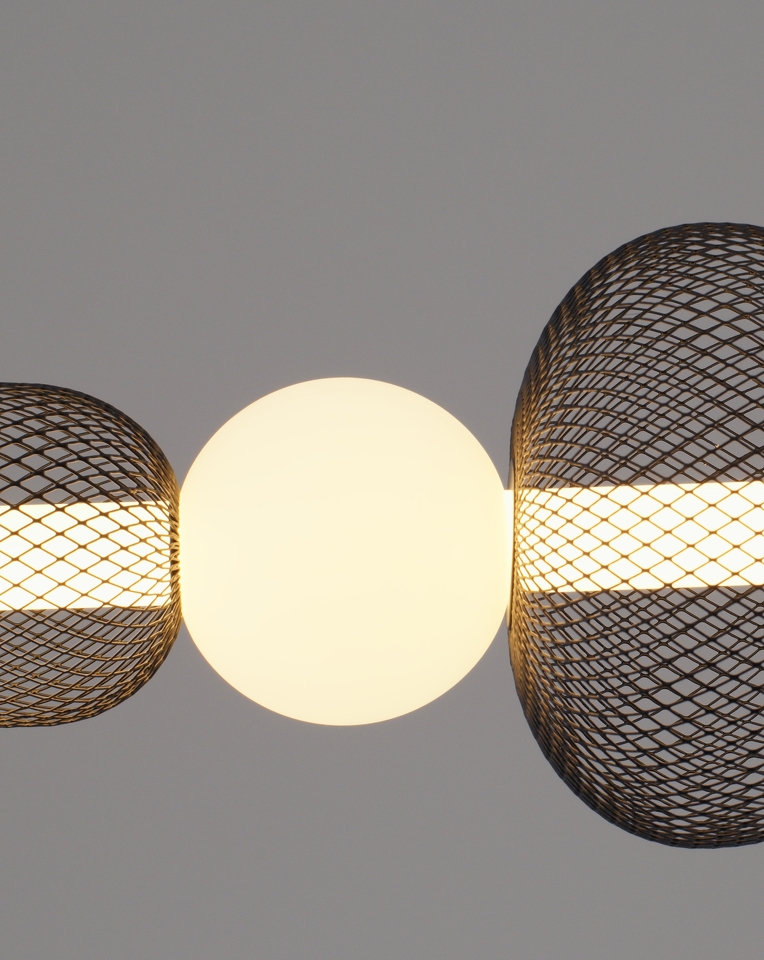 Фото №6  Подвесной светильник Светильник подвесной светодиодный Moderli V11253-PL Lattice