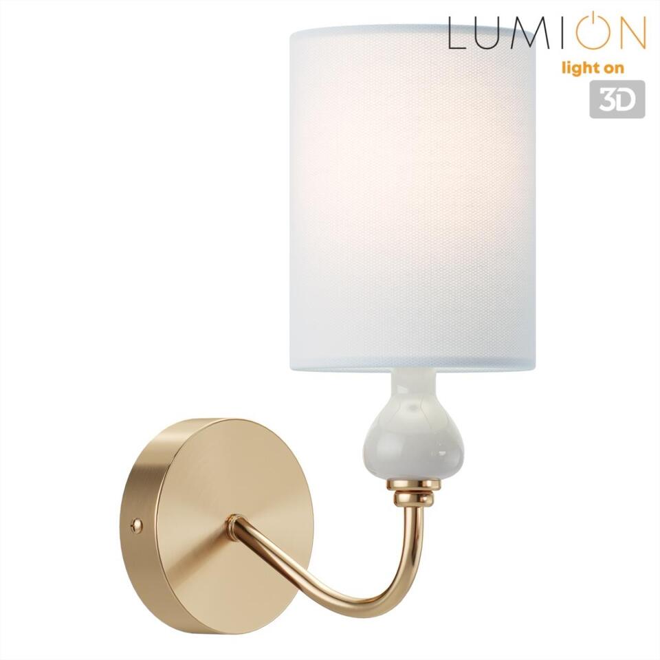 Фото №8  LUMION 6590/1W CLASSI LN26 055 латунь/мятный зеленый, металл, керамика/текстиль Бра E14 1*40W 220V ANRI