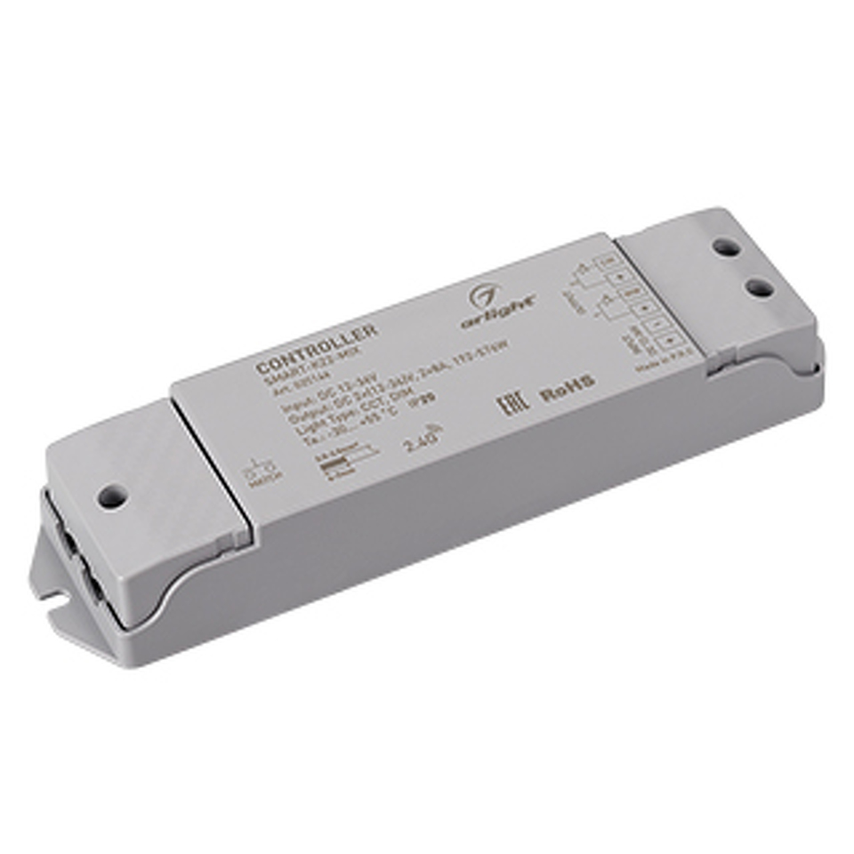 Фото №1  Arlight Контроллер SMART-K22-MIX (12-36V, 2x8A, 2.4G) ( IP20 Пластик, 5 лет)