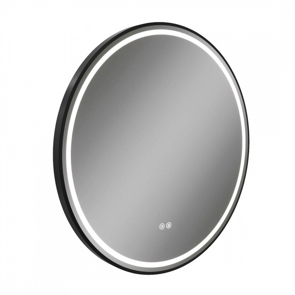 Фото №32  Watersense Зеркало Lina Supernova Black D80, LED подсветка, сенсор, антипар T20124