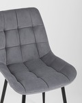 Превью фото №10  Стул Флекс велюр серый 4 шт.